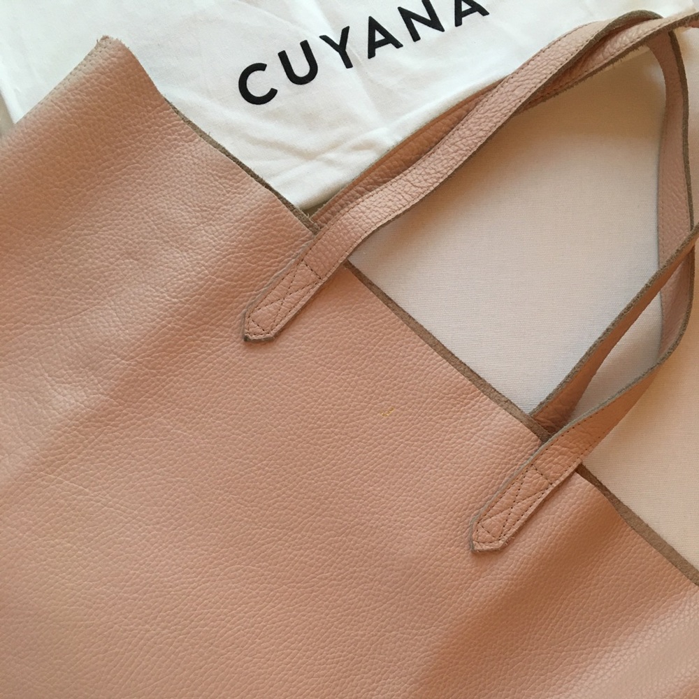 Cuyana Classic Leather tote, Blush